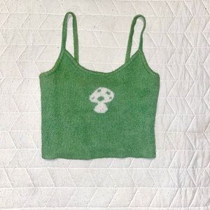 -Green mushroom shirt 
-L.A. Hearts (Pacsun)
-Extra small